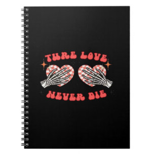 Skeleton Hands Heart Design Classic Aesthetic Notebook