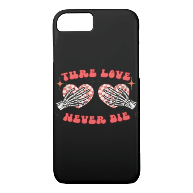 Skeleton Hands Heart Design Classic Case-Mate iPhone Case (Back)