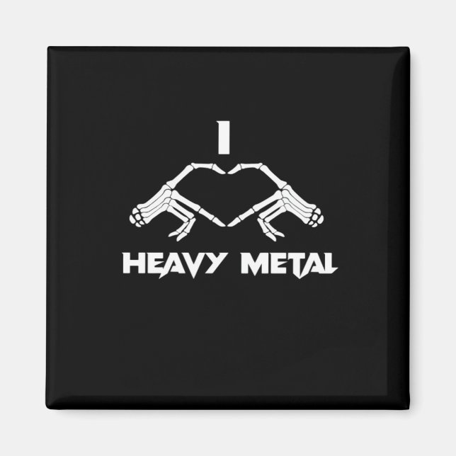 Skeleton Hands Heart  - Funny Halloween Magnet (Front)
