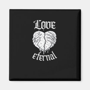 Skeleton Hands Heart Gothic Classic Magnet