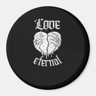 Skeleton Hands Heart Gothic Classic Magnet
