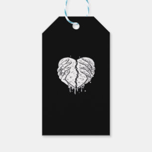Skeleton Hands Heart– Gothic  Heart Classic Gift Tags