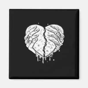 Skeleton Hands Heart– Gothic Heart Classic Magnet