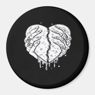 Skeleton Hands Heart– Gothic Heart Classic Magnet