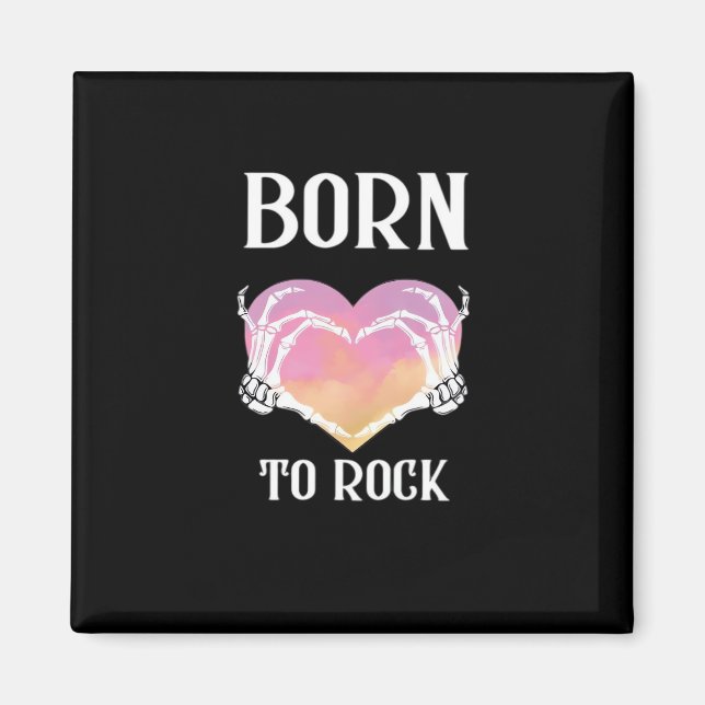Skeleton Hands Heart Graphic For Classic Magnet (Front)