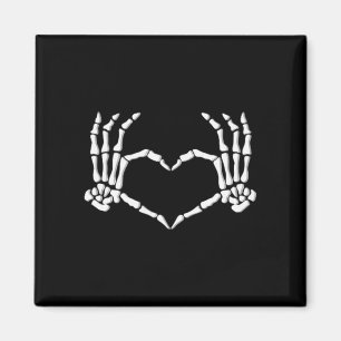Skeleton Hands Heart Halloween Costume Men Women Magnet