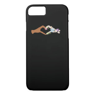 Skeleton Hands Heart Show Basic Case-Mate iPhone Case
