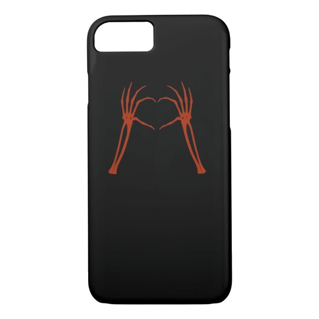 Skeleton Hands Heart Sign Costume Funny Halloween  Case-Mate iPhone Case (Back)