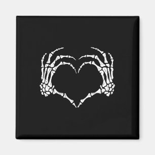 Skeleton Hands Heart Sign Halloween Costume Men Wo Magnet