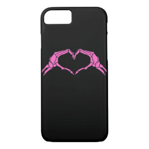 Skeleton Hands Heart Sign Retro Halloween Case-Mate iPhone Case
