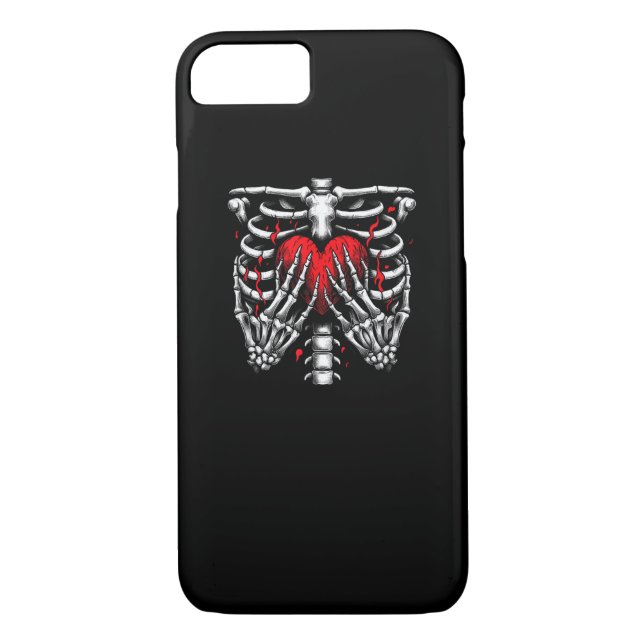 Skeleton Hands Holding Heart Halloween Costume Fun Case-Mate iPhone Case (Back)
