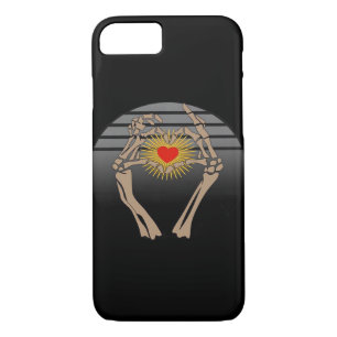 Skeleton Hands Making A Heart Classic Case-Mate iPhone Case