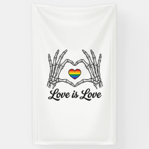 Skeleton Hands Rainbow Heart Love Is Love Shirt_1 Banner