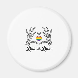 Skeleton Hands Rainbow Heart Love Is Love Shirt_1 Magnet