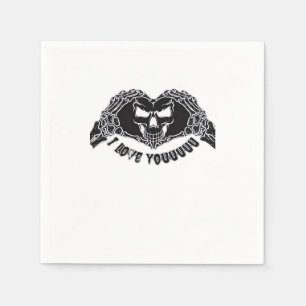 Skeleton Hands Skull Halloween Backgrounds Texture Napkin