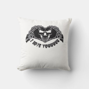 Skeleton Hands Skull, Halloween Design For Backgro Cushion