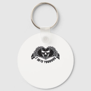 Skeleton Hands Skull, Halloween Design For Backgro Key Ring