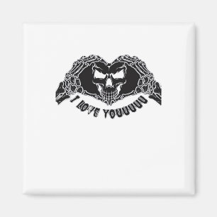 Skeleton Hands Skull, Halloween Design For Backgro Magnet