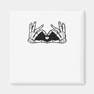 Skeleton Hands The Of A Heart Magnet
