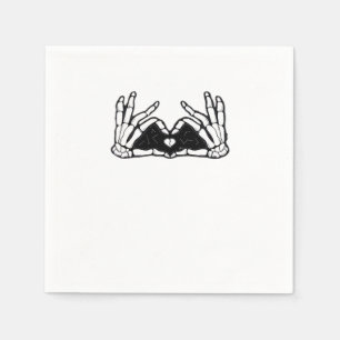 Skeleton Hands The Of A Heart Napkin