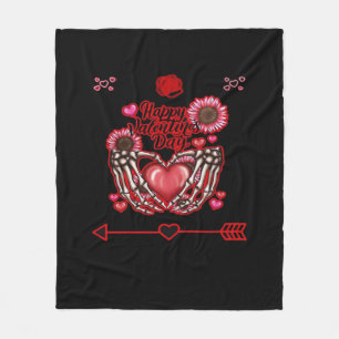 Skeleton Hands Valentines Day Classic Fleece Blanket