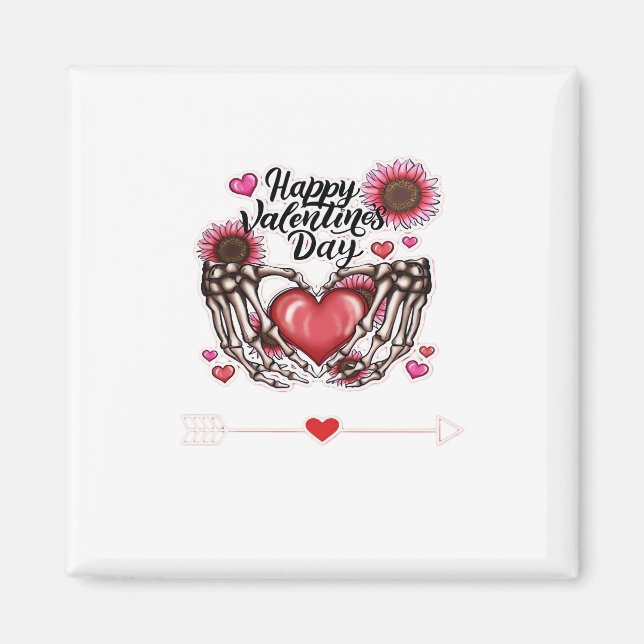Skeleton Hands Valentines Day Classic Magnet (Front)