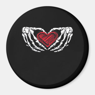 Skeleton Hands With Heart Classic Magnet
