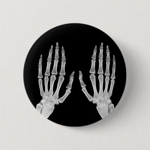 Skeleton Hands Xray Picture Human Anatomy photo 6 Cm Round Badge