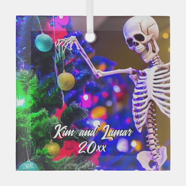  Skeleton Hanging Colourful  Ornaments Christmas (Front)