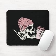 Skeleton Head with Cap on a 
