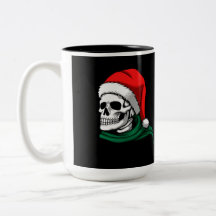 Skeleton Head with Stocking Hat on a 