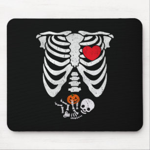 Skeleton Heart Halloween Costumes By Mouse Pad