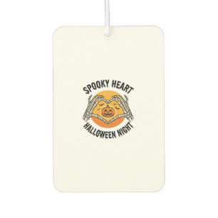 Skeleton Heart Halloween Vintage Hands Design_1 Car Air Freshener