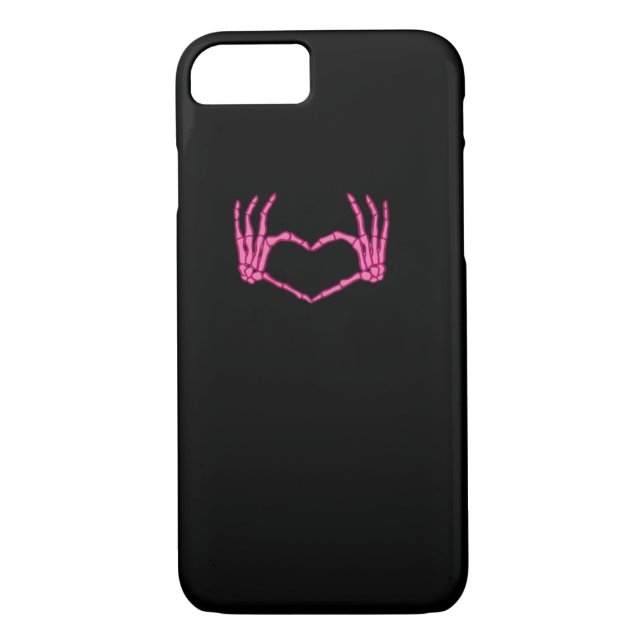 Skeleton Heart Hands Classic Case-Mate iPhone Case (Back)