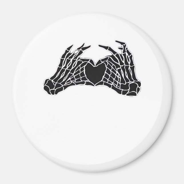 Skeleton Heart Hands - Classic Magnet (Front)