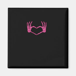 Skeleton Heart Hands Classic Magnet