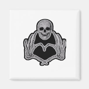 Skeleton Heart Hands  Classic Magnet