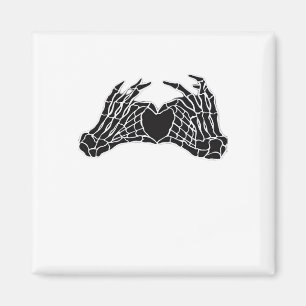 Skeleton Heart Hands - Classic Magnet