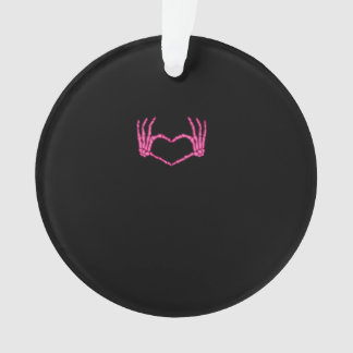 Skeleton Heart Hands Classic Ornament