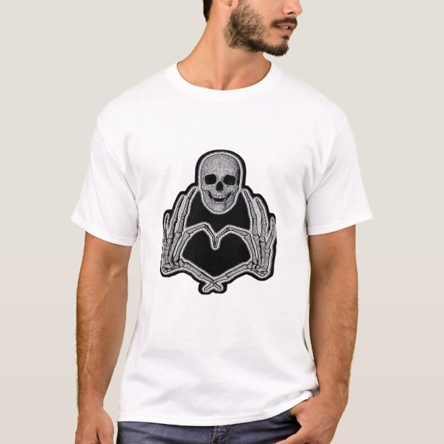 Skeleton Heart Hands  Classic T-Shirt (Front)