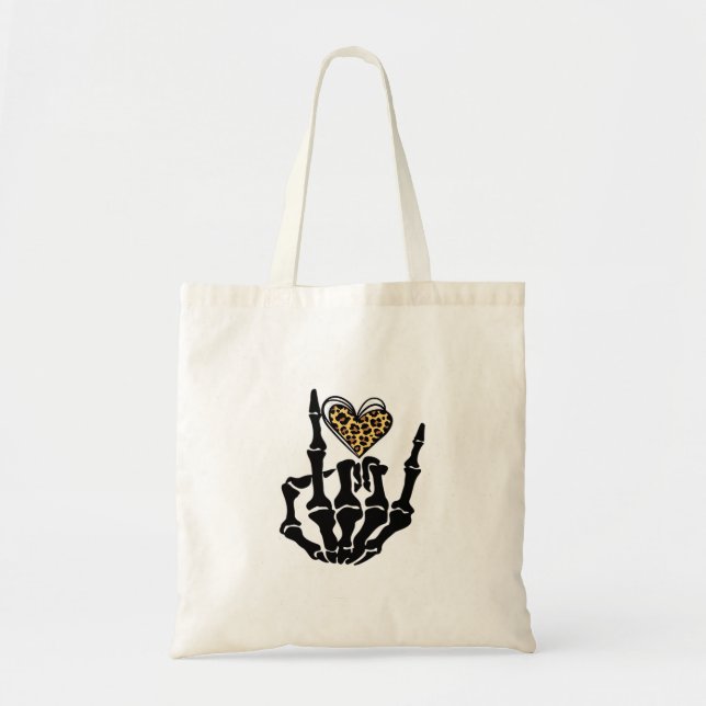 Skeleton Heart Hands Classic Tote Bag (Front)