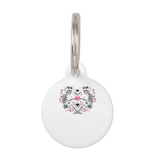 Skeleton Heart Hands Classic Viral Pet Tag