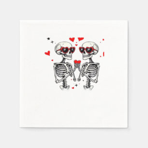 Skeleton Heart Hands For Trending Napkin