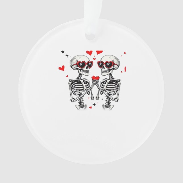 Skeleton Heart Hands For Trending Ornament (Front)