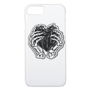 Skeleton Heart Hands Funny Case-Mate iPhone Case