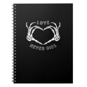 Skeleton Heart Hands Funny Classic Style Notebook