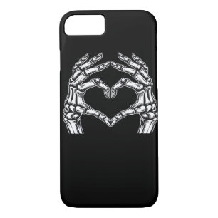 Skeleton Heart Hands Sign Halloween Costume Basic  Case-Mate iPhone Case