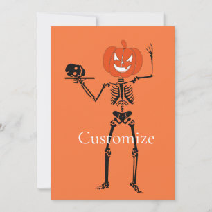 Skeleton Holding Skull  Thunder_Cove Invitation