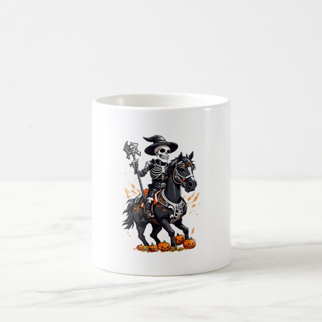 Skeleton Horse Rider Coffee Mug (Center)