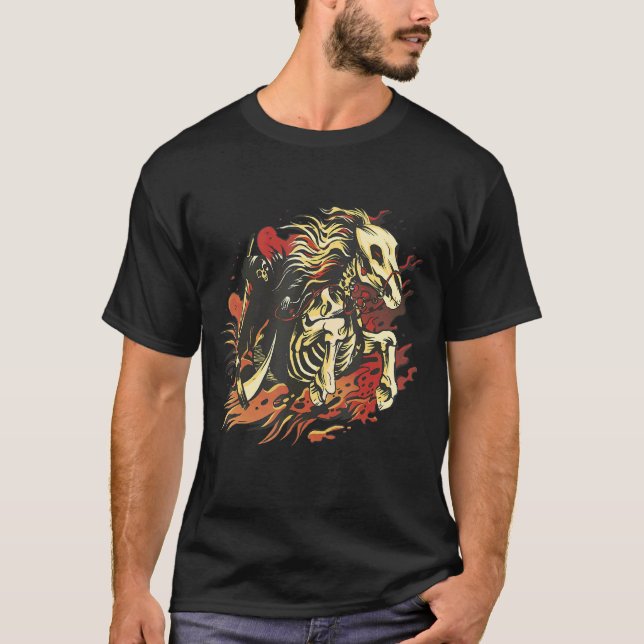 Skeleton Horse Rider T-Shirt (Front)